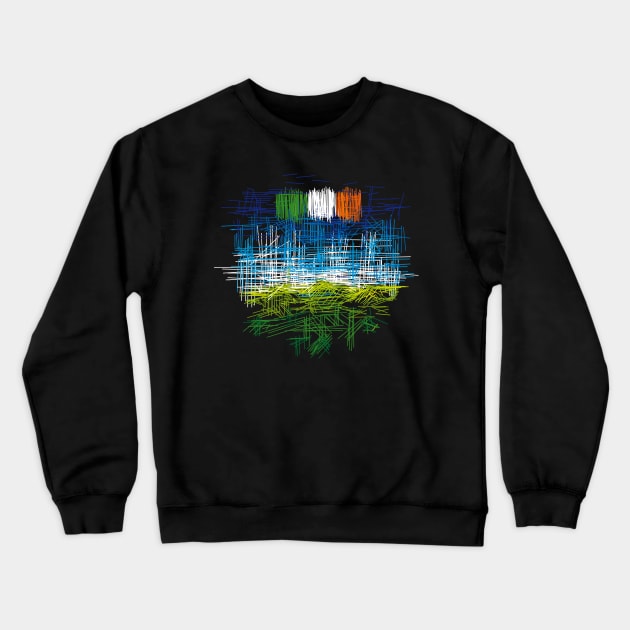 irland Crewneck Sweatshirt by Nikokosmos